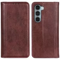 Motorola Moto G200 5G Wallet Leather Case with Kickstand - Brown