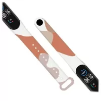 Xiaomi Mi Band 5/6 Soft Silicone Strap - Pink Camouflage