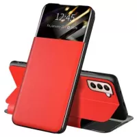 Samsung Galaxy S22 5G Front Smart View Flip Case - Red