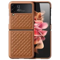 Dux Ducis Venice Samsung Galaxy Z Flip4 Leather Coated Case - Brown