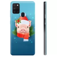 Samsung Galaxy A21s TPU Case - Winter Piggy
