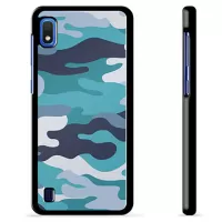 Samsung Galaxy A10 Protective Cover - Blue Camouflage