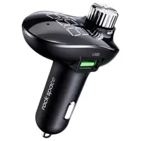 Rock B302 Bluetooth FM Transmitter / 2xUSB Car Charger - Black