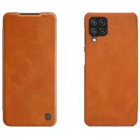 Nillkin Qin Series Samsung Galaxy A22 4G Flip Case - Brown