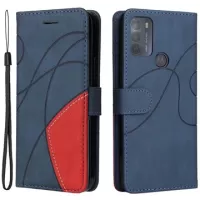 Bi-Color Series Motorola Moto G50 Wallet Case - Blue