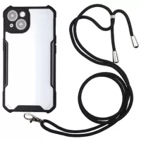 iPhone 13 Hybrid Case with Lanyard - Black