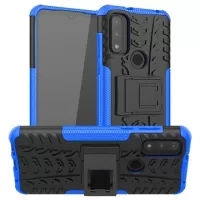 Motorola G Pure Anti-Slip Hybrid Case with Kickstand - Blue / Black