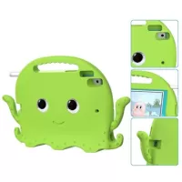 iPad 10.2 2019/2020/2021 Kids Carrying Shockproof Case - Octopus - Green