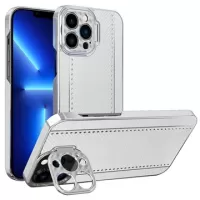 CamStand iPhone 13 Pro Hybrid Cover - Carbon Fiber - White