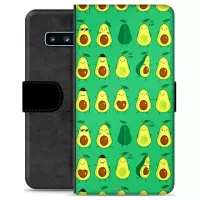 Samsung Galaxy S10+ Premium Wallet Case - Avocado Pattern
