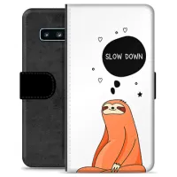 Samsung Galaxy S10 Premium Wallet Case - Slow Down