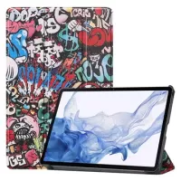 Tri-Fold Series Samsung Galaxy Tab S8 Smart Folio Case - Graffiti