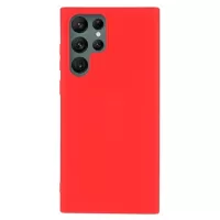 Anti-Fingerprint Matte Samsung Galaxy S22 Ultra 5G TPU Case - Red