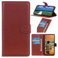 Nokia C2 2nd Edition Wallet Case with Magnetic Closure - Brown