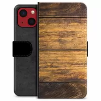 iPhone 13 Mini Premium Wallet Case - Wood