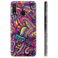 Samsung Galaxy A20e TPU Case - Abstract Flowers