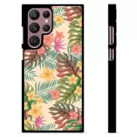 Samsung Galaxy S22 Ultra 5G Protective Cover - Pink Flowers