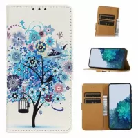 Glam Series Nokia C31 Wallet Case - Flowering Tree / Blue