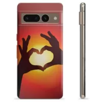 Google Pixel 7 Pro TPU Case - Heart Silhouette