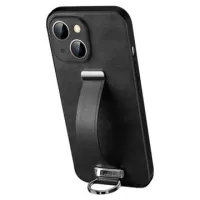 Sulada Fashion iPhone 14 Hybrid Case with Hand Strap - Black