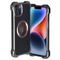 R-Just RJ-51 Mag iPhone 14 Case - Carbon Fiber - Black