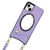 Fish Tail iPhone 14 Plus Coated Case with Mirror - Purple