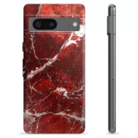 Google Pixel 7 TPU Case - Red Marble