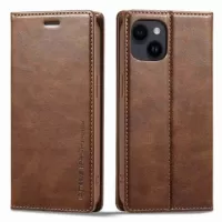 LC.IMEEKE iPhone 14 Wallet Case with RFID - Brown