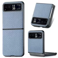 Motorola Razr 40 Hybrid Case - Carbon Fiber - Blue