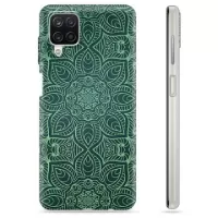 Samsung Galaxy A12 TPU Case - Green Mandala
