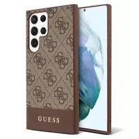 Guess 4G Stripe Samsung Galaxy S23 Ultra 5G Hybrid Case - Brown