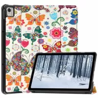 Tri-Fold Series Nokia T21 Smart Folio Case - Butterflies