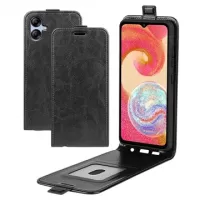 Samsung Galaxy A04e/Galaxy F04 Vertical Flip Case - Black