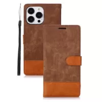Two-Tone iPhone 14 Pro Wallet Case - Brown