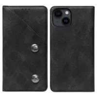 Idewei iPhone 14 Retro Wallet Case - Black