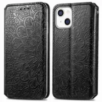 Mandala Series iPhone 14 Wallet Case - Black
