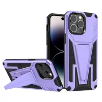 V-Shaped Magnetic iPhone 14 Pro Max Hybrid Case - Purple