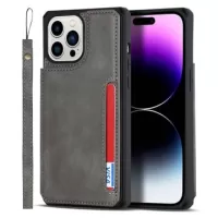 iPhone 14 Pro Max Magnetic Kickstand Wallet Case - Grey