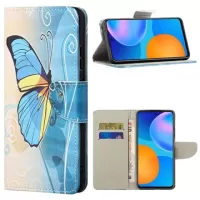 Style Series Samsung Galaxy M23/F23 Wallet Case - Blue Butterfly