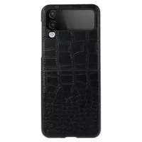 Crocodile Series Samsung Galaxy Z Flip4 Hybrid Case - Black