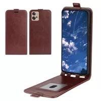 Motorola Moto G32 Vertical Flip Case with Card Slot - Brown