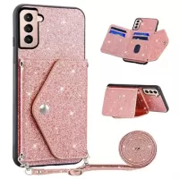 Stardust Samsung Galaxy S23+ 5G Case with Card Holder - Pink