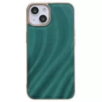 Abstract Series iPhone 14 Coated TPU Case - Green