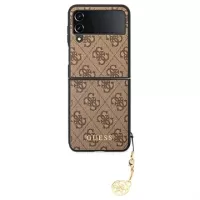 Guess Charms Collection 4G Samsung Galaxy Z Flip4 Case - Brown