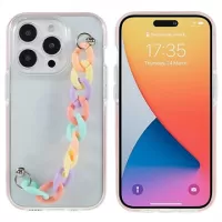 Dual-Color Series iPhone 14 Pro TPU Case - Colorful Strap