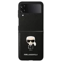 Karl Lagerfeld Ikonik Saffiano Samsung Galaxy Z Flip4 Case - Black