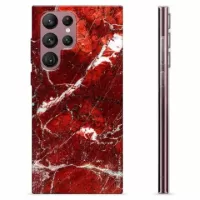 Samsung Galaxy S22 Ultra 5G TPU Case - Red Marble