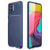 Beetle Carbon Fiber Samsung Galaxy M33 Case - Blue