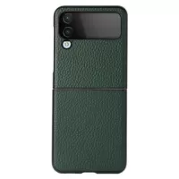 Elegant Samsung Galaxy Z Flip4 Leather Case - Green