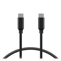 Ksix Double USB-C Ultra Fast Charging Cable 100W - 1m - Black